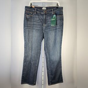 L.L.Bean 1912 Women’s Classic Fit Flannel-Lined Jeans Size 16 Petite NWT